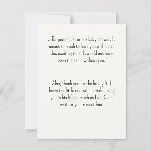  Waterverf Dier Baby Gym Baby shower Bedankkaart (Achterkant)