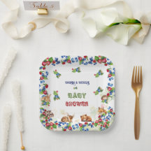 Waterverf Dieren Groen Berry Baby shower