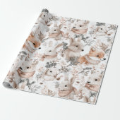 Waterverf Dieren in het Bos  Cadeaupapier (Uitgerold)