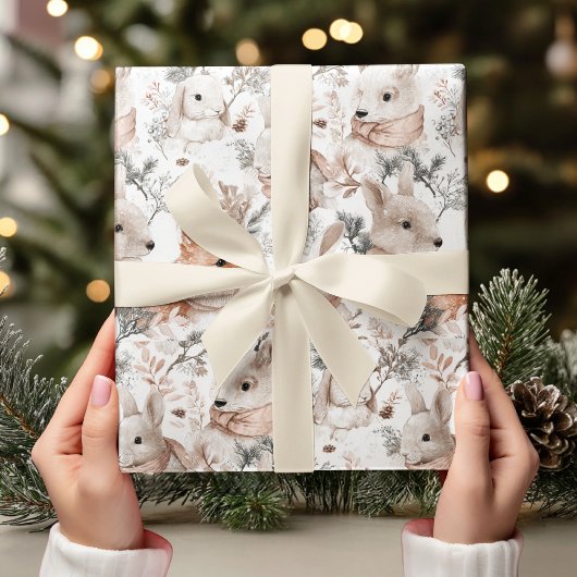 Waterverf Dieren in het Bos  Cadeaupapier