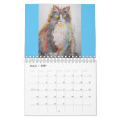 Waterverf Dieren Kalender Hand geschilderde Kunst (Mar 2027)