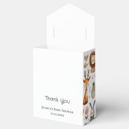 Waterverf dierendoodles Dank je wel Bedankdoosjes (Geopend)