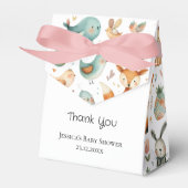 Waterverf dierendoodles Dank je wel Bedankdoosjes (Voorkant Zijde)