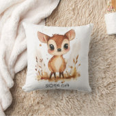 Waterverf Dierenherten Gepersonaliseerde Kinder Sp Kussen (Deken)