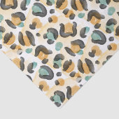 Waterverf — Dierenluipaard afdrukken Tissuepapier (Detail)