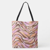 Waterverf - Dierenpringspatroon Tote Bag (Achterkant)