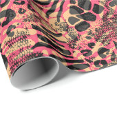 Waterverf Dierensafari Print Cadeaupapier (Rol Hoek)