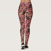 Waterverf Dierensafari Print Leggings (Achterkant)