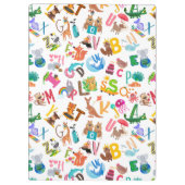 Waterverf Dierlijk alfabet Schattig, gepersonalise Klembord (Achterkant)