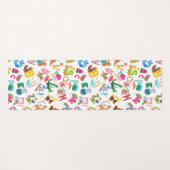 Waterverf Dierlijk Alfabet Schattige Kinderen Yogamat (Achterkant (horizontaal))