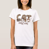 WATERVERF DIERLIJKE AFDRUKTE CAT MOM T-SHIRT (Voorkant)