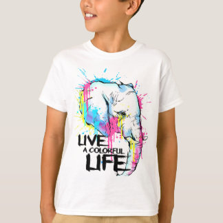 Waterverf dierserie t-shirt