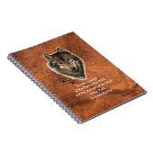 Waterverf diervriendelijke prijsopgave voor Wolf & Notitieboek (Rechterzijde)