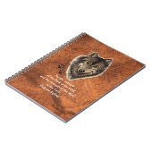 Waterverf diervriendelijke prijsopgave voor Wolf & Notitieboek (Linkerzijde)