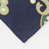 waterverf digitaal achtergrondpatroon op texturen fleece deken (Hoek)