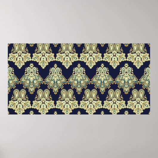 waterverf digitaal achtergrondpatroon op texturen poster (Voorkant)