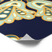 waterverf digitaal achtergrondpatroon op texturen poster (Hoek)