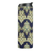 waterverf digitaal achtergrondpatroon op texturen thermosbeker (Gedraaid links)