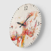 Waterverf Digitaal schilderen Rhino Grote Klok (Hoek)