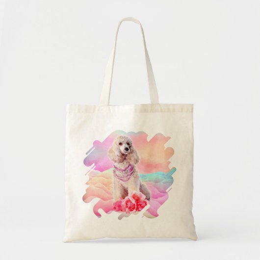 Waterverf digitale kunst Stamblok met bloemen Tote Bag (Voorkant)
