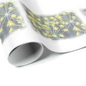 Waterverf Dill op wit Cadeaupapier (Rol Hoek)