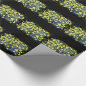Waterverf Dill op zwart Cadeaupapier (Hoek)