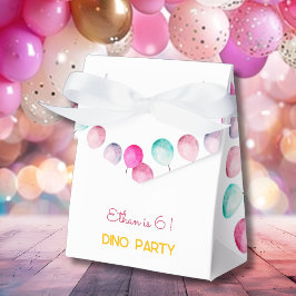 Waterverf Dino feestjes Bedankdoosjes