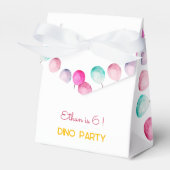 Waterverf Dino feestjes Bedankdoosjes (Voorkant Zijde)