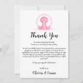 Waterverf Dinosaur Baby shower Hartelijk dank Bedankkaart (Voorkant)