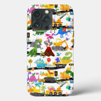 Waterverf Dinosaur Construction Kinder Cute