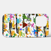 Waterverf Dinosaur Construction Kinder Cute Case-Mate iPhone Case (Achterkant (horizontaal))