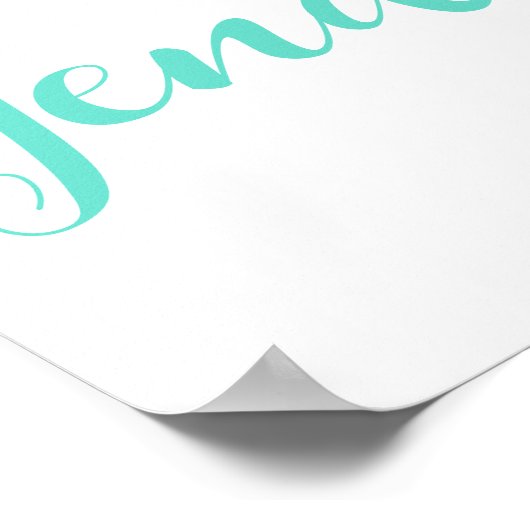 Waterverf Dinosaur Gender onthullen Welkomstteken Poster (Hoek)