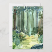 Waterverf Dinosaur Genderneutraal Baby shower Kaart (Achterkant)