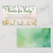 Waterverf Dinosaur Greenery Boy Boeken voor baby Informatiekaartje (Voorkant / Achterkant)