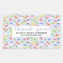 Waterverf Dinosaur Pattern Baby shower