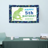 Waterverf Dinosaur T-Rex Birthday Party Spandoek (Beurs)