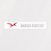 Waterverf Dinosaurs Kinder naam Waterdicht Labels (Design 2)