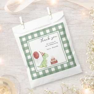 Waterverf Dinosaurus 1e verjaardag Bedankzakje