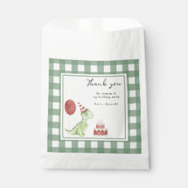Waterverf Dinosaurus 1e verjaardag Bedankzakje