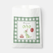 Waterverf Dinosaurus 1e verjaardag Bedankzakje (Voorkant)