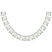 Waterverf Dinosaurus 1e verjaardag Vlaggetjes (Alle)