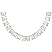 Waterverf dinosaurus 2e geboortedag vlaggetjes (Alle)