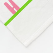 Waterverf dinosaurus alfabet kleurrijke Dino Kinde Fleece Deken (Hoek)