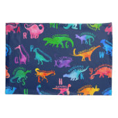 Waterverf dinosaurus alfabet kleurrijke Dino Kinde Kussensloop (Achterkant)