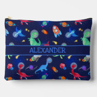 Waterverf Dinosaurus Astronauten In De Ruimte Blau