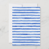 Waterverf Dinosaurus Baby Boy Shower Kaart (Achterkant)