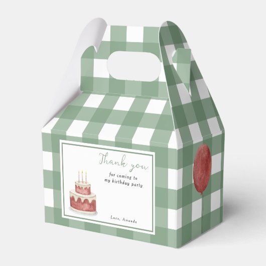 Waterverf Dinosaurus Eerste Verjaardag Bedankt Bedankdoosjes (Voorkant Zijde)