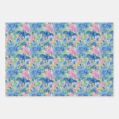 Waterverf Dinosaurus Gift Wrap, Kinder Dino Wrappi Inpakpapier Vel (Voorkant 2)