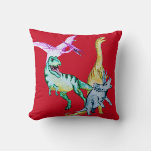 Waterverf Dinosaurus Kinderen Kussen