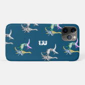 Waterverf Dinosaurus Kinderen Monogram Case-Mate iPhone Case (Achterkant (horizontaal))